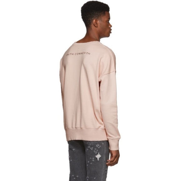 Faith Connexion Pink Crewneck Sweater with Graphic Design - Picture 2 of 10